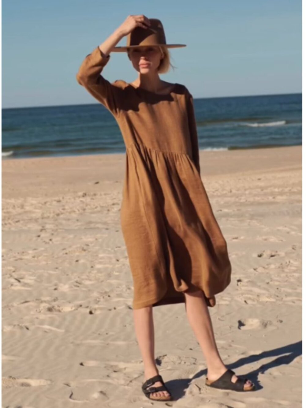Sauths Gigi Linen Blend Dress